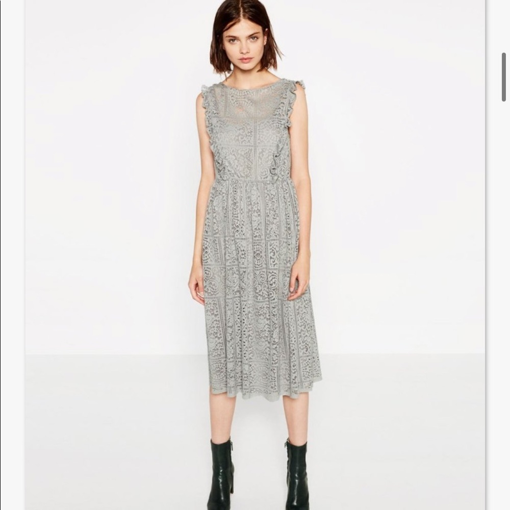 ZARA Midi Dress Size XS - Picture 1 of 5